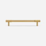 Lija - Knurled Brushed Brass Knob - Architectural Hardware - Knurled Brushed Brass Knob