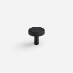 Lija - Knurled Brushed Brass Knob - Architectural Hardware - Knurled Brushed Brass Knob