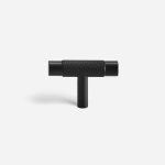Lija - Knurled Brushed Brass Knob - Architectural Hardware - Knurled Brushed Brass Knob