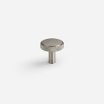 Lija - Knurled Brushed Brass Knob - Architectural Hardware - Knurled Brushed Brass Knob