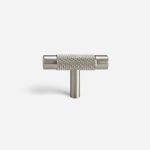 Lija - Knurled Brushed Brass Knob - Architectural Hardware - Knurled Brushed Brass Knob