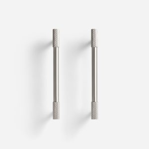 Lija - Knurled Brushed Brass Knob - Architectural Hardware - Knurled Brushed Brass Knob