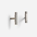 Lija - Knurled Brushed Brass Knob - Architectural Hardware - Knurled Brushed Brass Knob