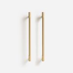 Lija - Knurled Brushed Brass Knob - Architectural Hardware - Knurled Brushed Brass Knob