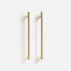 Lija - Knurled Brushed Brass Knob - Architectural Hardware - Knurled Brushed Brass Knob