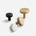 Lija - Knurled Brushed Brass Knob - Architectural Hardware - Knurled Brushed Brass Knob