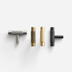 Lija - Knurled Brushed Brass Knob - Architectural Hardware - Knurled Brushed Brass Knob