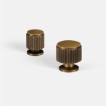 Avila - Matte Brass Knob - Architectural Hardware - Matte Brass Knob