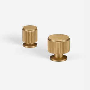 Avila - Matte Brass Knob - Architectural Hardware - Matte Brass Knob