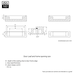 Bacau - Brushed Gold Concealed Hinge - Architectural Hardware - Brushed Gold Concealed Hinge