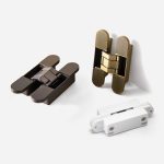 Bacau - Brushed Gold Concealed Hinge - Architectural Hardware - Brushed Gold Concealed Hinge