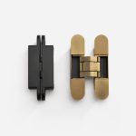 Bacau - Brushed Gold Concealed Hinge - Architectural Hardware - Brushed Gold Concealed Hinge