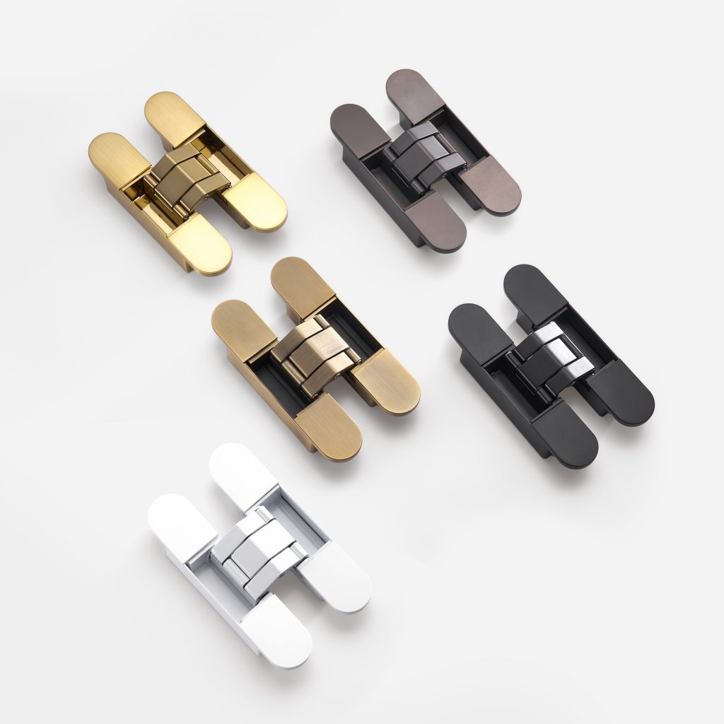 Bacau - Brushed Gold Concealed Hinge - Architectural Hardware - Brushed Gold Concealed Hinge