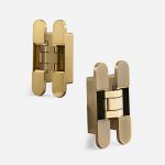 Bacau - Brushed Gold Concealed Hinge - Architectural Hardware - Brushed Gold Concealed Hinge