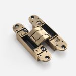 Bacau - Brushed Gold Concealed Hinge - Architectural Hardware - Brushed Gold Concealed Hinge