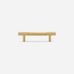 Ekati - Knurled Brushed Brass Handle - Architectural Hardware - Knurled Brushed Brass