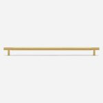 Ekati - Knurled Brushed Brass Handle - Architectural Hardware - Knurled Brushed Brass