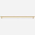 Ekati - Knurled Brushed Brass Handle - Architectural Hardware - Knurled Brushed Brass