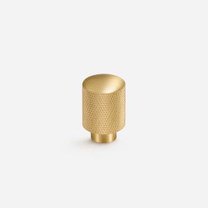 Ekati - Knurled Brushed Brass Knob - Architectural Hardware - Knurled Brushed Brass Knob