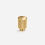 Ekati - Knurled Brushed Brass Knob - Architectural Hardware - Knurled Brushed Brass Knob