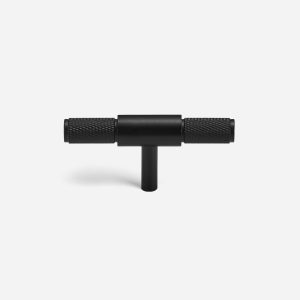 Ekati - Knurled Antique Bronze Brass Pull - Architectural Hardware - Knurled Antique Bronze Brass