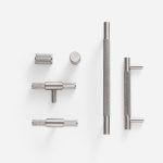 Ekati - Knurled Brushed Brass Knob - Architectural Hardware - Knurled Brushed Brass Knob