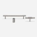 Ekati - Knurled Brushed Brass Knob - Architectural Hardware - Knurled Brushed Brass Knob