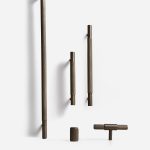 Ekati - Knurled Brushed Brass Knob - Architectural Hardware - Knurled Brushed Brass Knob