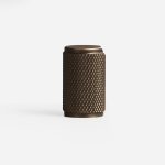 Ekati - Knurled Brushed Brass Knob - Architectural Hardware - Knurled Brushed Brass Knob