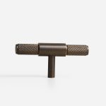 Ekati - Knurled Brushed Brass Knob - Architectural Hardware - Knurled Brushed Brass Knob