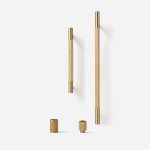 Ekati - Knurled Brushed Brass Knob - Architectural Hardware - Knurled Brushed Brass Knob