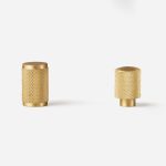 Ekati - Knurled Brushed Brass Knob - Architectural Hardware - Knurled Brushed Brass Knob