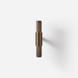 Ekati - Knurled Brushed Brass Knob - Architectural Hardware - Knurled Brushed Brass Knob