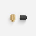 Ekati - Knurled Brushed Brass Knob - Architectural Hardware - Knurled Brushed Brass Knob
