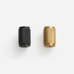 Ekati - Knurled Brushed Brass Knob - Architectural Hardware - Knurled Brushed Brass Knob