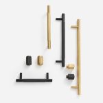Ekati - Knurled Brushed Brass Knob - Architectural Hardware - Knurled Brushed Brass Knob