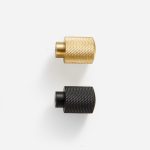 Ekati - Knurled Brushed Brass Knob - Architectural Hardware - Knurled Brushed Brass Knob
