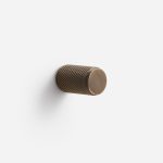 Ekati - Knurled Brushed Brass Knob - Architectural Hardware - Knurled Brushed Brass Knob