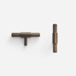 Ekati - Knurled Brushed Brass Knob - Architectural Hardware - Knurled Brushed Brass Knob