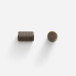 Ekati - Knurled Brushed Brass Knob - Architectural Hardware - Knurled Brushed Brass Knob