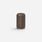 Ekati - Knurled Brushed Brass Knob - Architectural Hardware - Knurled Brushed Brass Knob
