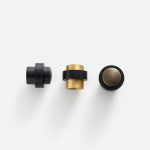 Iba - Matte Brass Door Stop - Architectural Hardware - Matte Brass Door Stop