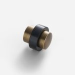Iba - Matte Brass Door Stop - Architectural Hardware - Matte Brass Door Stop