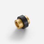 Iba - Matte Brass Door Stop - Architectural Hardware - Matte Brass Door Stop