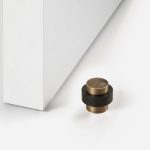 Iba - Matte Brass Door Stop - Architectural Hardware - Matte Brass Door Stop