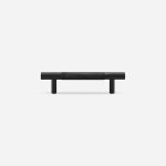 Ekati - Knurled Matte Black Brass Handle - Architectural Hardware - Knurled Matte Black Brass