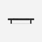 Ekati - Knurled Matte Black Brass Handle - Architectural Hardware - Knurled Matte Black Brass