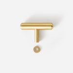 Mir - Brushed Brass Knob - Architectural Hardware - Brushed Brass Knob