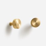 Mir - Brushed Brass Knob - Architectural Hardware - Brushed Brass Knob