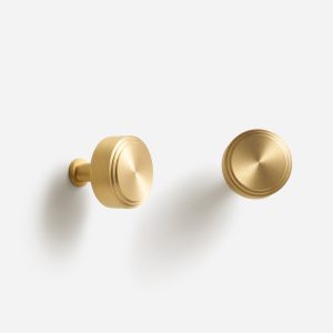 Mir - Brushed Brass Knob - Architectural Hardware - Brushed Brass Knob